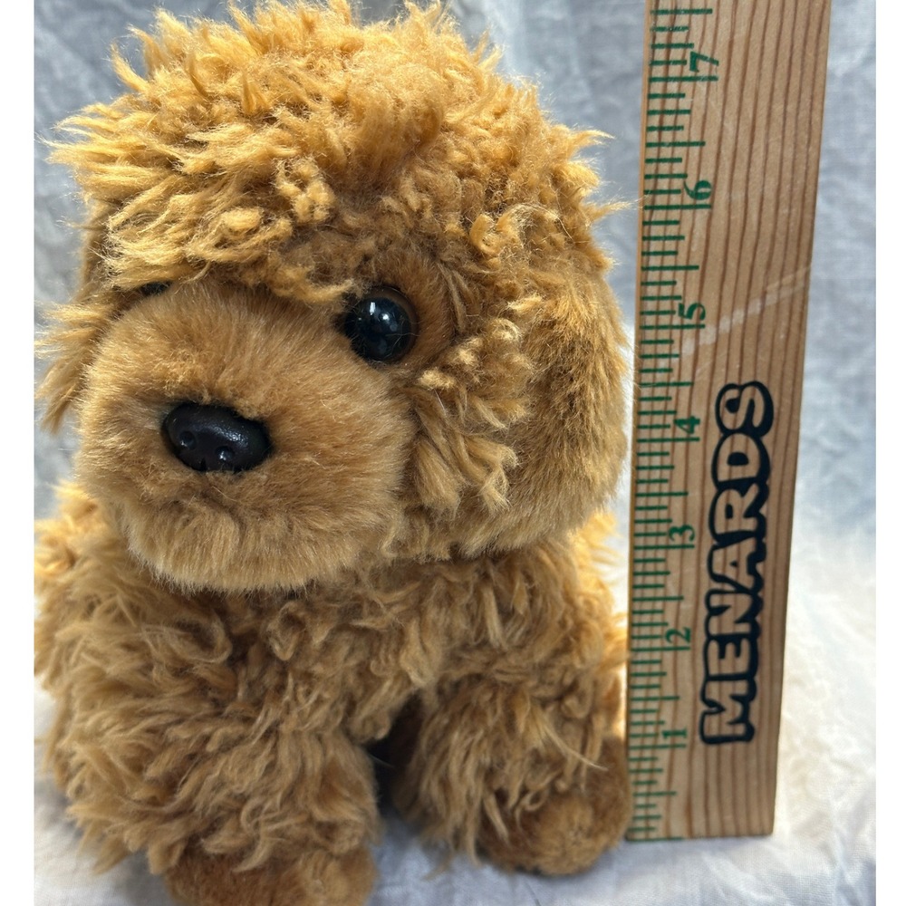 Brown Poodle Goldendoodle Plush Stuffed Animal Dog Toy 7 Inch